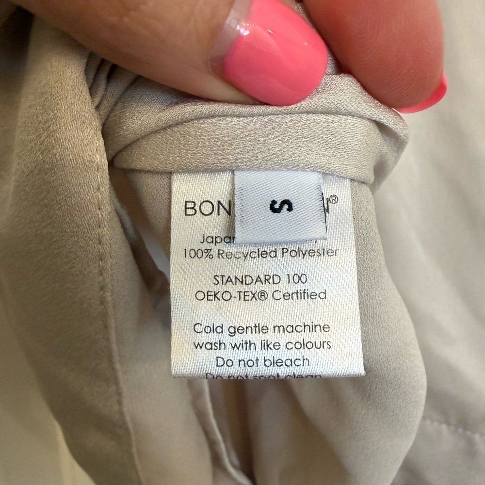 BONDI BORN Eden Tank Racerback Sleeveless Blouse in Cream Beige size Small - Picture 6 of 7
